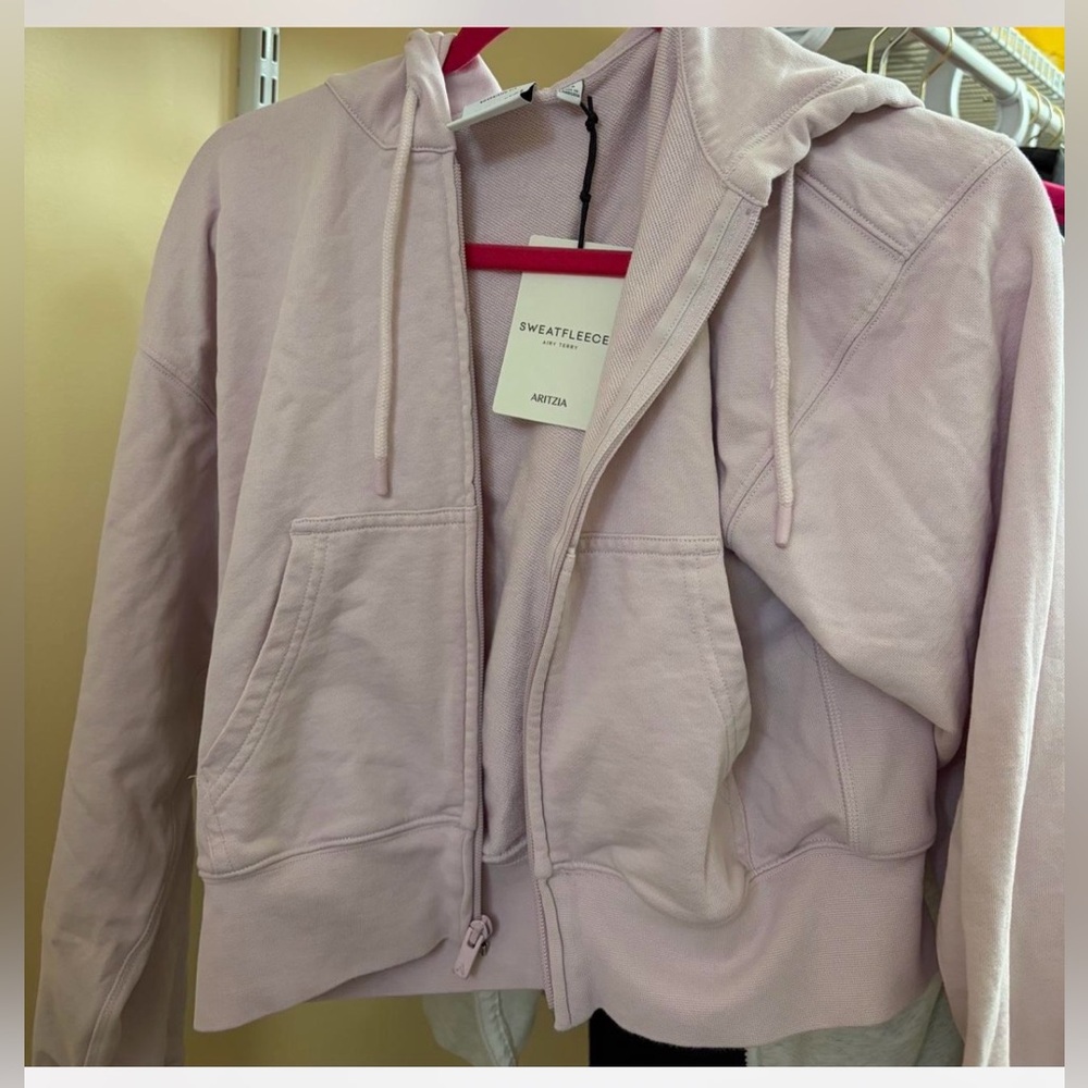 Aritzia Soft Purple Airy Terry Fleece Sweatshirt
